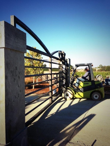 "It's happening!! Gates are going up now and we are opening the Tasting Room mañana! 10-6pm for Labor Day weekend" - Janell Dusi.