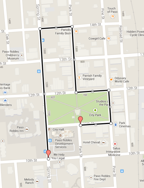Christmas Parade Route