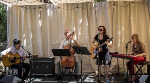 Shadowlands, a newly-formed band made up of Bob and Wendy Liepman with Mark Davis and Karoline Hausted, will perform at D'Anbino on Feb. 14. Photo by Bonnie Nelson-Key.