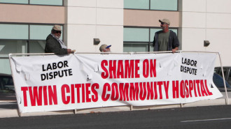 Hospital protest