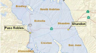 map of the Paso Robles Groundwater Basin