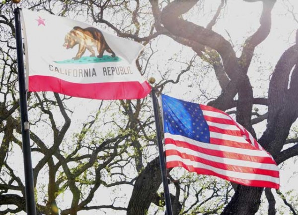 Paso Robles Boy Scout Troop 60 lifted & installed new city flags.