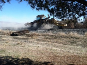 railroad tie replacement project
