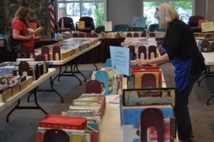 A photo from last year's book sale.