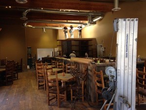 The inside of the restaurant is currently being remodeled.