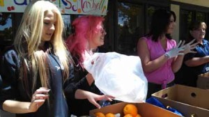 Mock Farmer's Market, Food Bank, Liberty High School