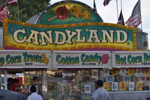 The weekend crowds at the Mid-State Fair grabbed up their fill of cotton candy, corn dogs, special treats, and all things fried. Photo by Meagan Friberg.