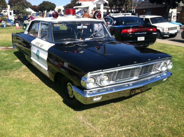 According to one local legend Ian Parkinson, long before he was elected sheriff, proposed to Amy Tavernetti while he was sitting in this patrol car. He started his career in law enforcement in Morro Bay. Amy had brought him some of her homemade spaghetti. When Amy said yes, Ian, according to the story, turned the siren on and drove down Morro Bay Boulevard to the Embarcadero. A Bakersfield couple driving a stolen car thought they were busted and surrendered to Ian, which saved his job. They were married in King City.