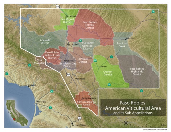 New Paso Robles AVAs
