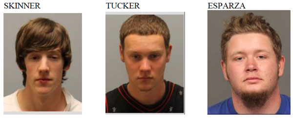 Skinner, Tucker, Esparza arrested