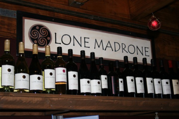 Lone Madrone Wine.