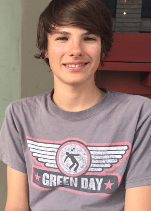 James Wills, an eighth-grader at Templeton Middle School, joined the "Mermaid Miracles" cast in a supporting role in November 2014. Photo by Heather Young