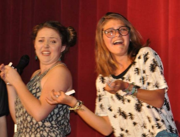 Hailey Pietz, Regan Lomanto, PRHS Drama, Paso High, Talent Show 2015