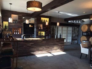 The interior of the tasting room.