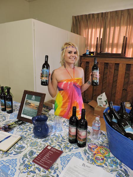 Tasting Room Associate Candy Logan offered up tastings of Burbank Ranch wines.