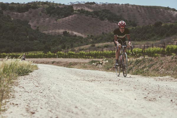 Long course riders started downtown at city park, and then rode around the county in a giant "figure eight," that started out East towards Cass Winery, and then looped around back under the freeway and headed all the way out to Cambria and Cauycos before coming back to Paso Robles.