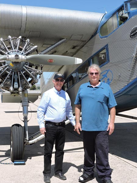 Councilmen Steve Gregory and Jim Reed took a ride on Thursday. Photo by Skye Ravy.