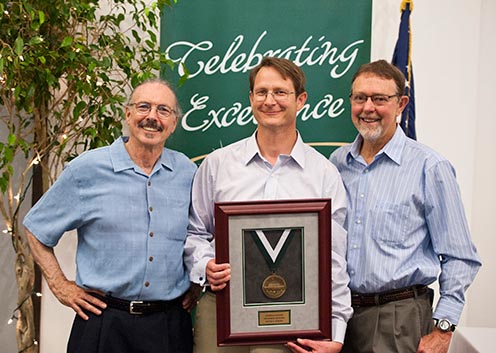 An honored alumni from prior years. Photo courtesy of Cuesta College.