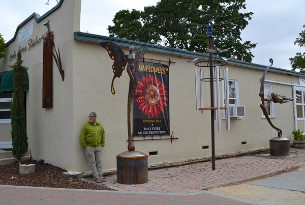 Dale Evers outside of his Paso Robles studio.