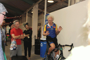 Olympian John Howard gives a talk Friday evening at the Paso Robles Event Center. Photo by Heather Young