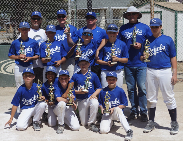 Bottom row: Nolan Stetz, Jordan Yinguez, John Nicholson, Josh Kaiser, Connor Becker. Top row: Nathan King, Jess Wilson, Colby Sudbrink, Danny Williams, Jr., Mason Barbour. Coaches: Chris Stetz, Mike Sudbrink, JED Nicholson and Danny Williams, Sr. Missing: John Kaiser. Courtesy photo.
