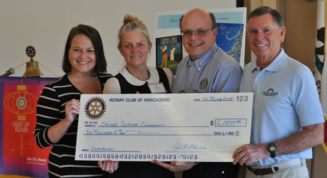 Rotary Club of Atascadero, Cancer Support Community, Christie Kelly, Thom Schulz, Meagan Friberg, John and Monica Hollenbeck