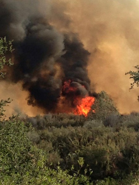 Photo of the Santa Margarita fire by Trisha Butcher.