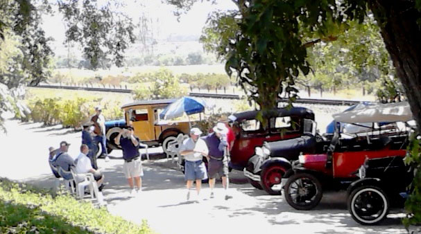 Rios-Caledonia Adobe, Model A cars, Model T cars, San Miguel