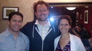 Dana and Matt Saly, with Ryan Pease.