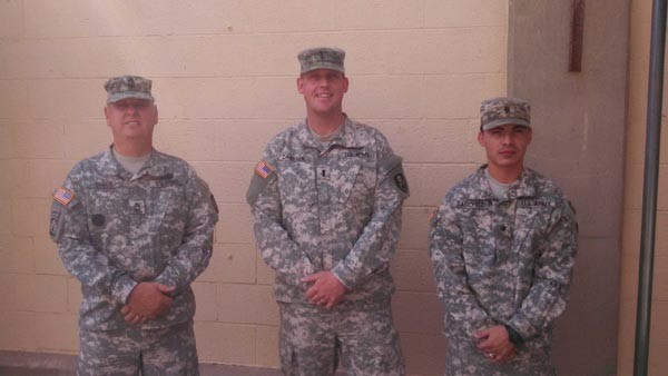 Specialist Feliciano Sanchez of Shandon, Master Sargent Timothy Smith of Guadalupe and First Lieutenant Kenneth Cameron of Paso Robles.