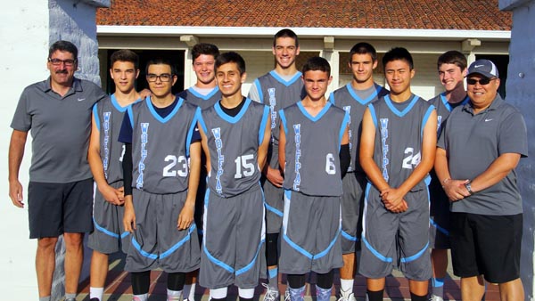 From left to right: Back row: Coach Coletta, Trevor Pollock, Austin Gutierez, Dante Coletta, James Doran and Jaedon Lyon Front Row: Guillermo Bernabe, Arturo Resendez, Donovan Diltz, Sebastian Galsim and Coach Galsim.