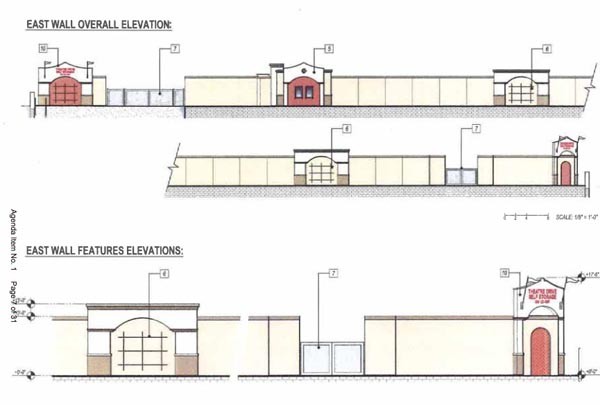 An rendering of the mini-storage facility.
