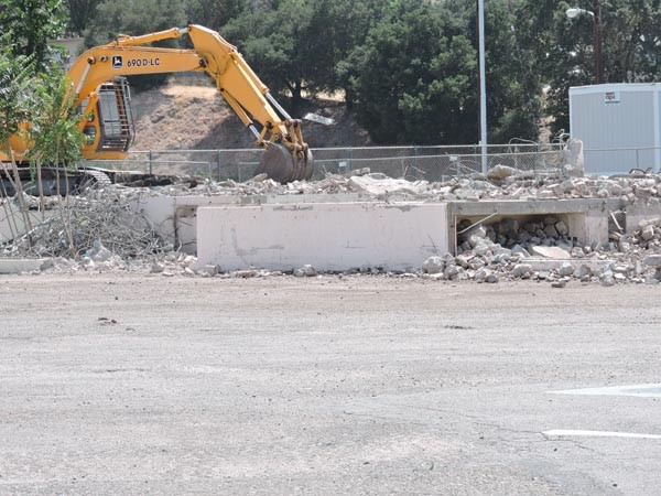 demolition on 4th Street