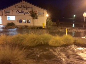 A photo of 21st Street during the flooding.