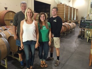 From left are Rabbit Ridge owners Erich and Joanne Russell with their daughter, Sarah Fleming and Brice Garrett. Photo by Paula McCambridge