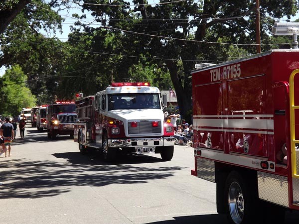 The Templeton Fire Department and Cal Fire ended the parade. Courtesy photo.