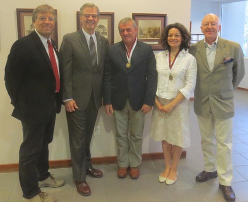 John Hamon, Steve Martin, Adam Bala, Marianne Humetska, and Marek Zebrowski. Courtesy photo.