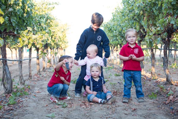 The fifth Glunz generation hard at work in the vineyards of Paso Robles.