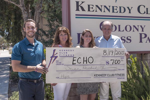 Sean Kennedy, general manager, Debra Albert, membership & marketing manager, Mimi Rodriguez, ECHO interim executive director, and Jim Patterson, ECHO board president. Photo by Robin Smith.