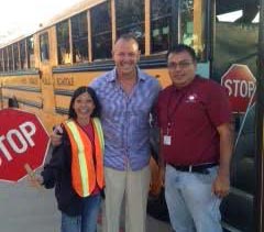 Chris Williams rides the bus paso robles