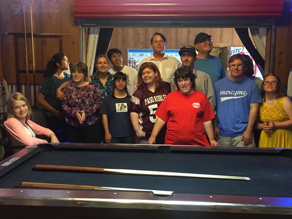 Group shot disabled students