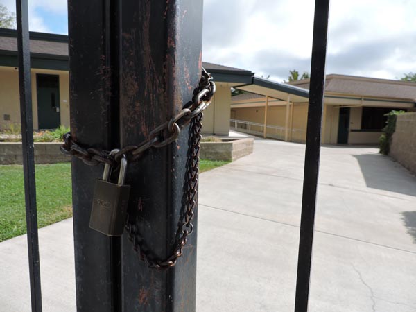 Locked gate san gabriel