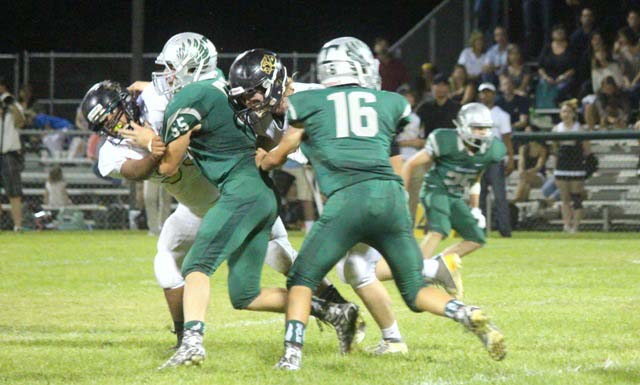 THS football, Eagles, Michael Engstrom, Josh Morris, Penny Fuentes