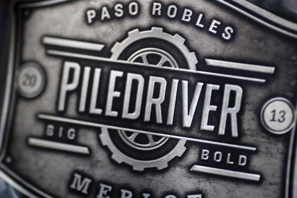Piledriver Wine label. Printed at TAPP Label Co. View more here.