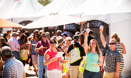 Attendees enjoy last year's Main Event. Photo from savorcentralcoast.com.