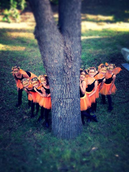 A photo from the 2014 Dreamweaver production: "Butterflies."