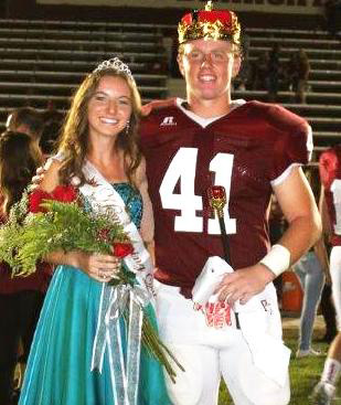 Paso Robles High School 2015 Homecoming Queen Ashley Davis and King Matt Keller