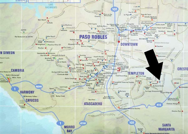 The location of the property.