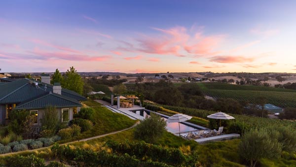The main house and swimming pool.