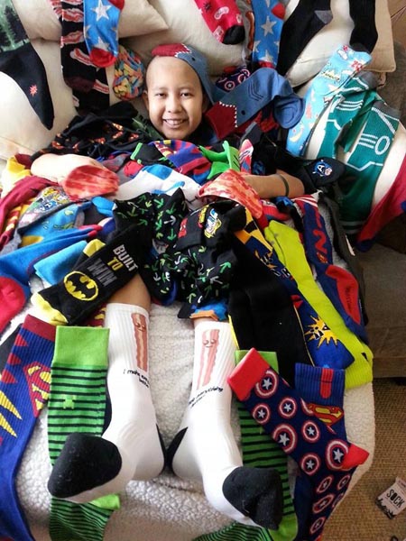 San Benito Elementary School in Atascadero conducted a sock drive to help raise money for the Bedoya family. Courtesy photo.